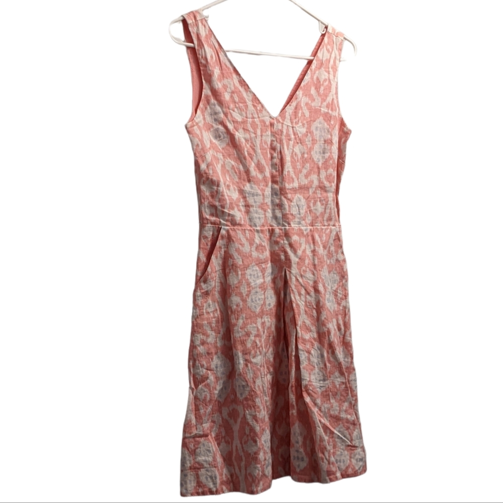 GAP Pink & White Linen Dress